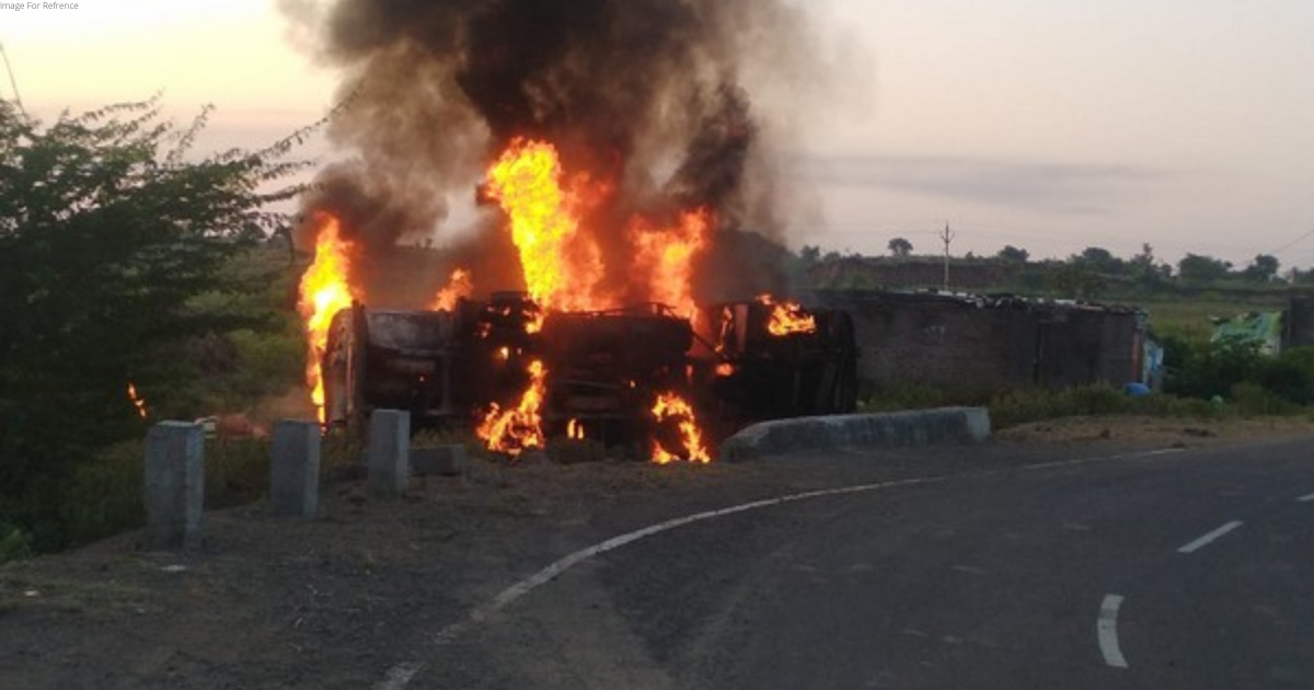 MP: Fire breaks out in fuel tanker; 2 dead, over 20 injured